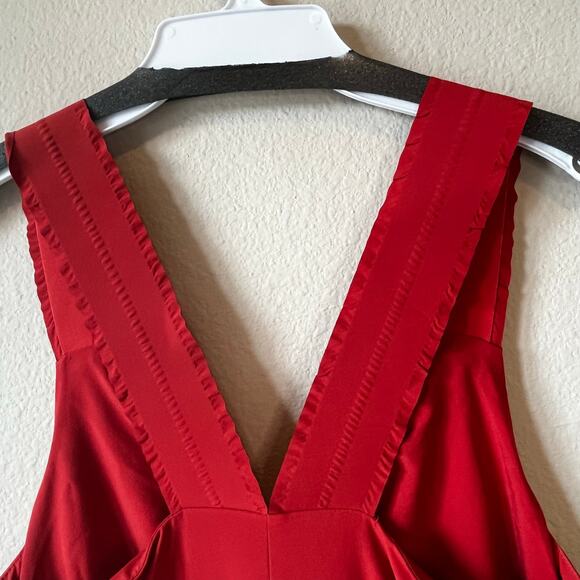 Athleta Savannah Currant Red Jumpsuit Size 6 - Picture 4 of 11